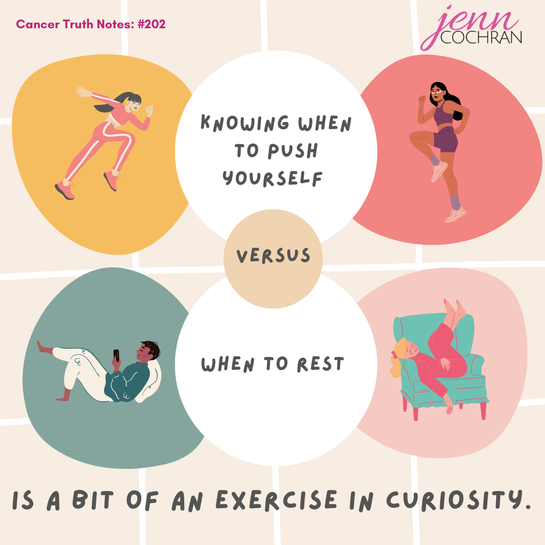 Day 202 knowing when to push yourself